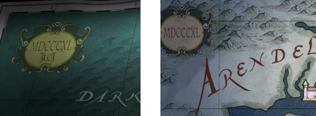 Comparison of two maps in Frozen: Fever and Frozen 2