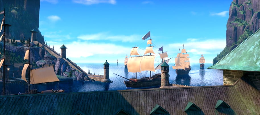 Ships in Frozen movie