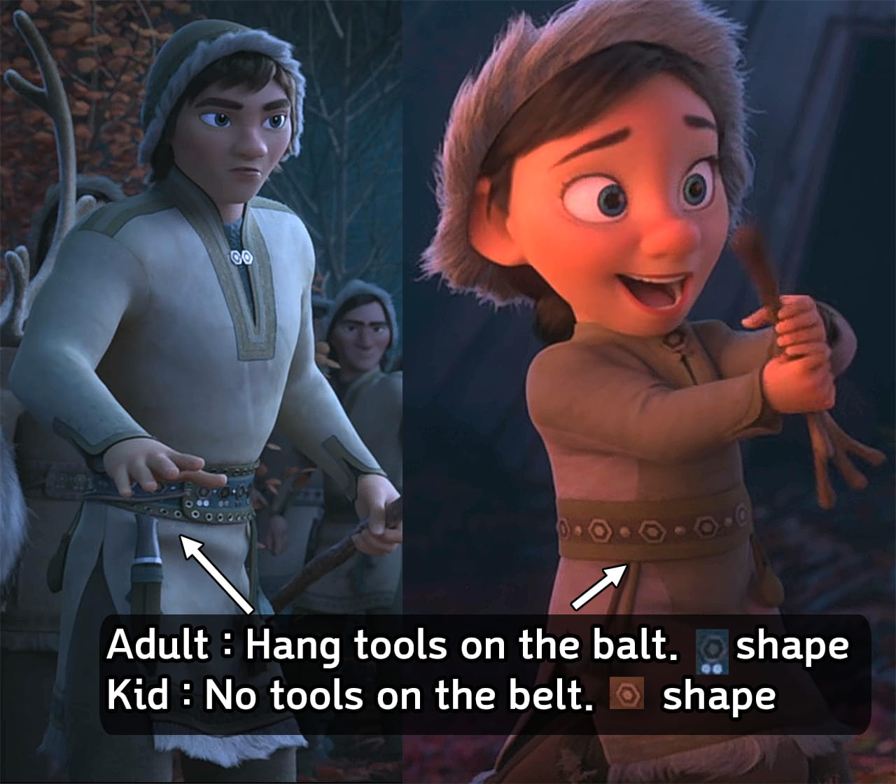 Northuldra outfit - difference