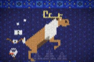 Knitted animation in Olaf's Frozen adventure