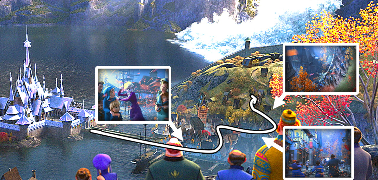 View of Arendelle from the hill