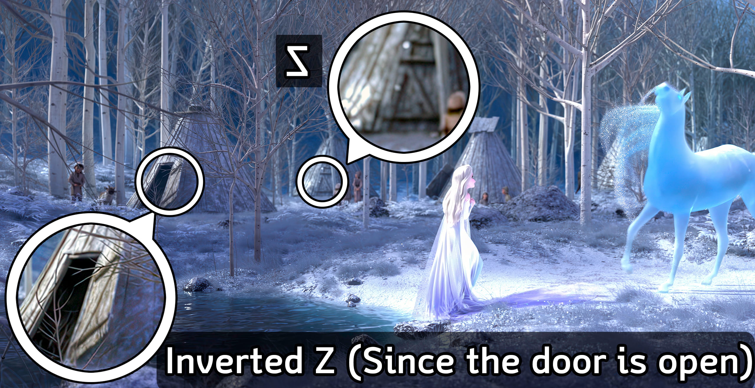 A door in the ending scene