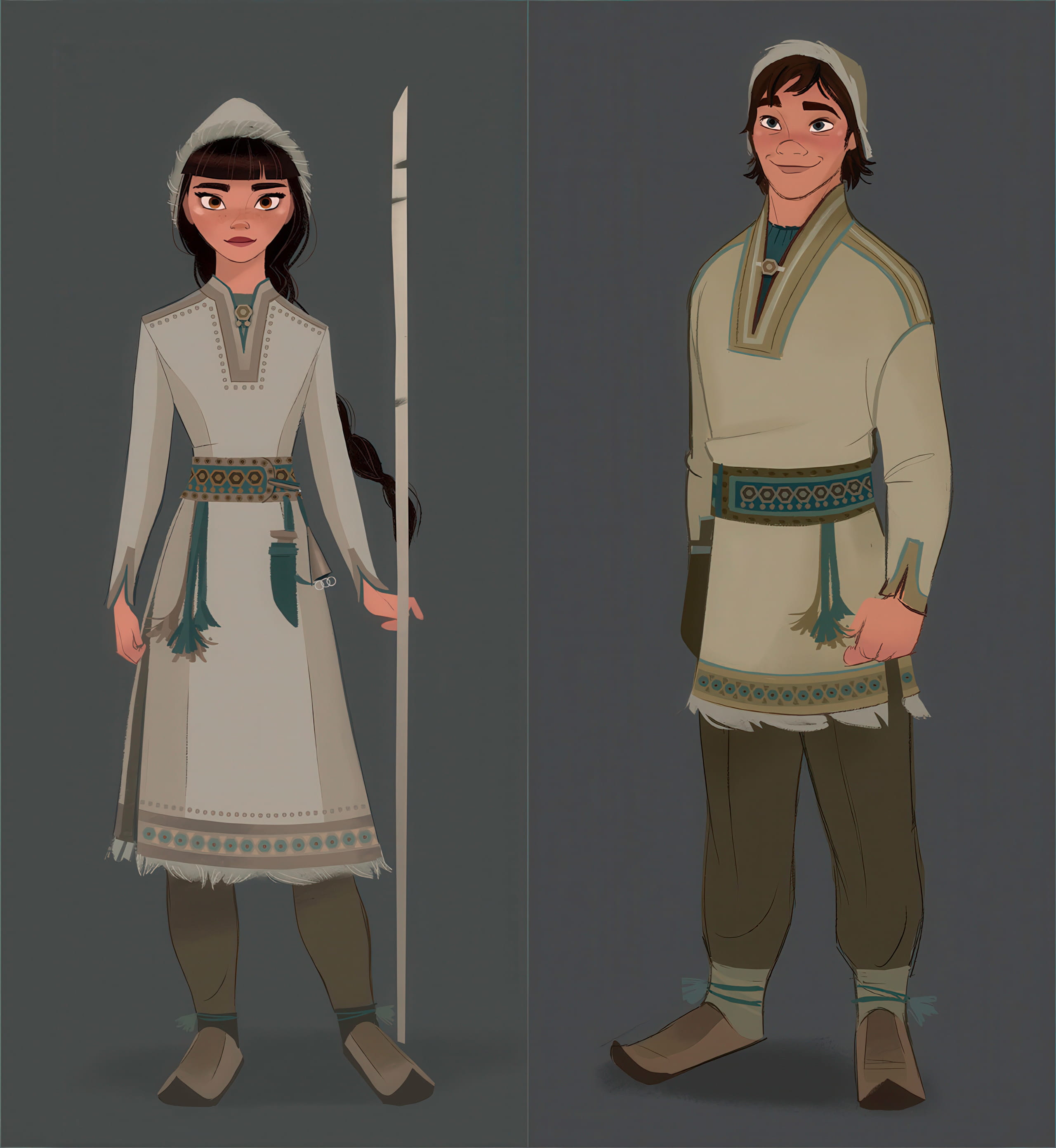 Concept art of Honeymaren and Ryder