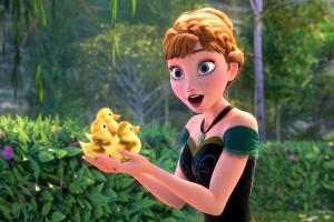 Courtyard garden in Arendelle castle