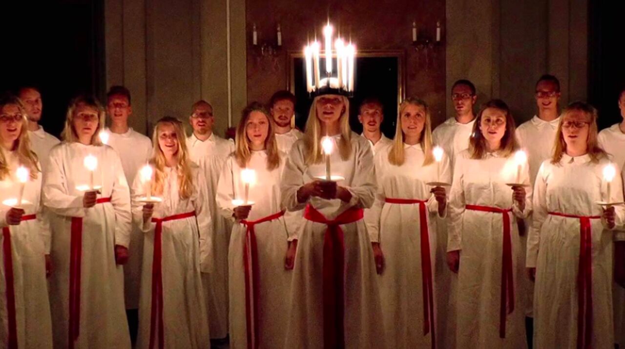 실제 성녀 루치아 축일 행사 모습