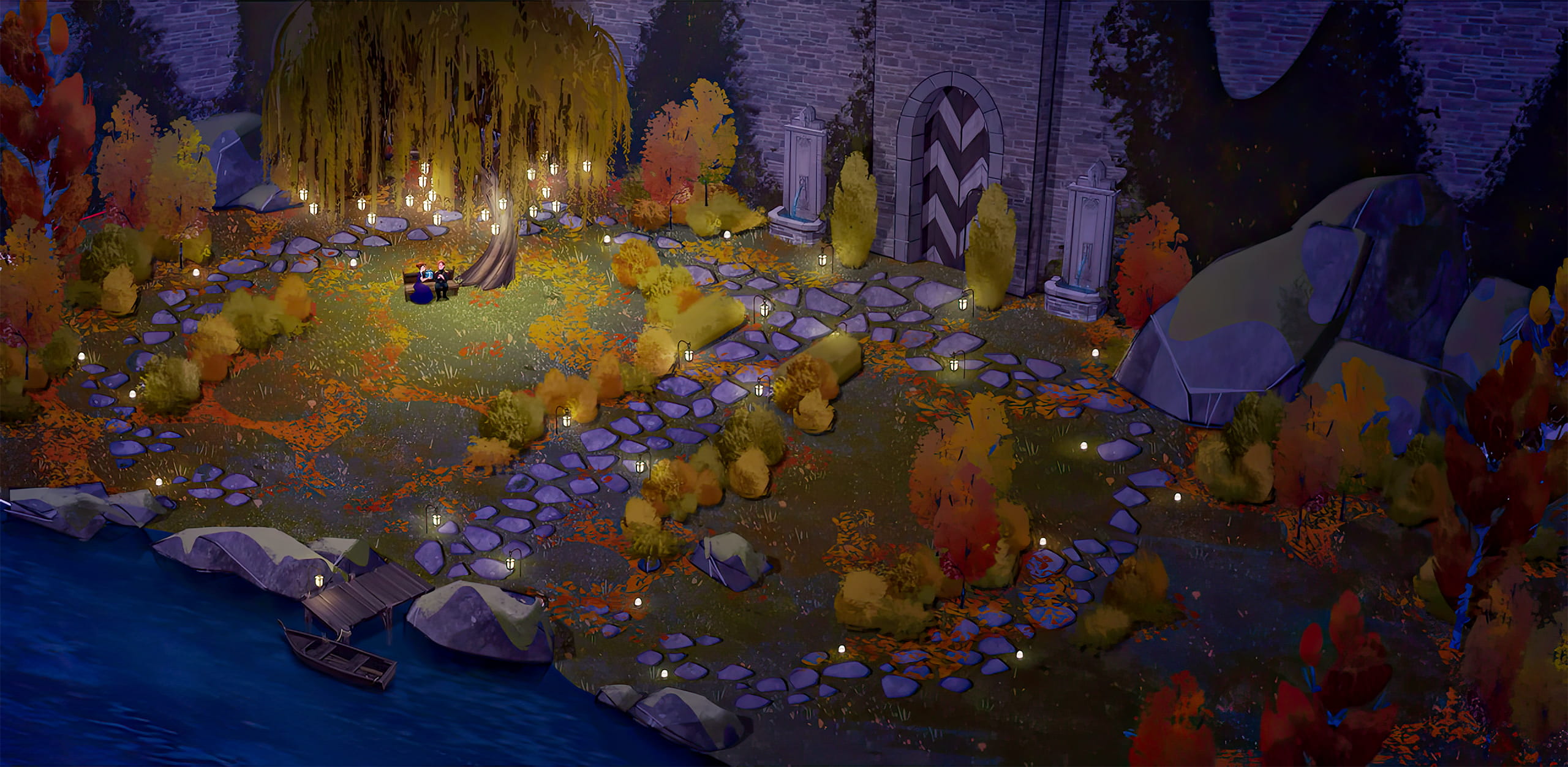 정원 속의 이두나와 아그나르