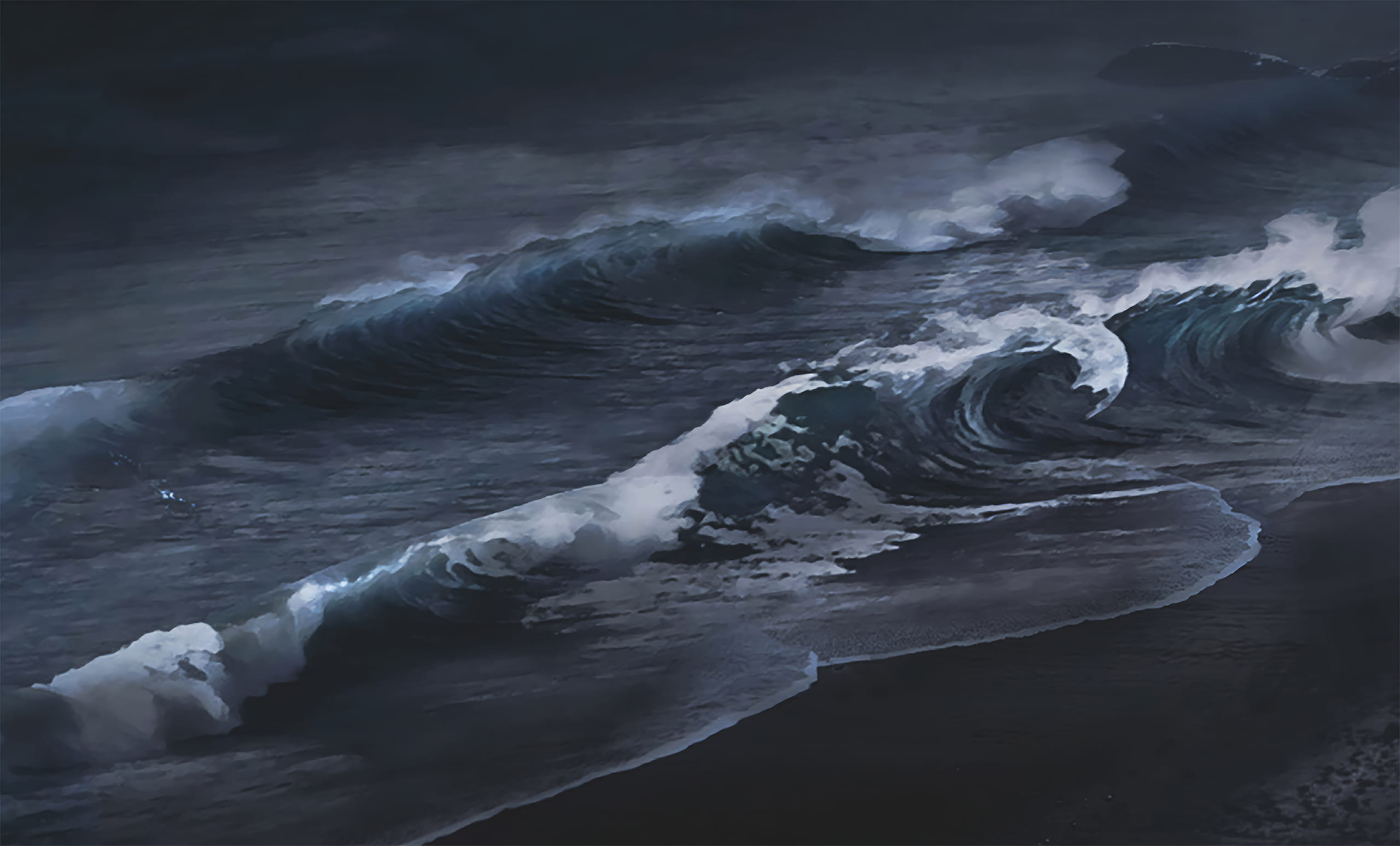 다크씨를 건널 준비를 하는 엘사