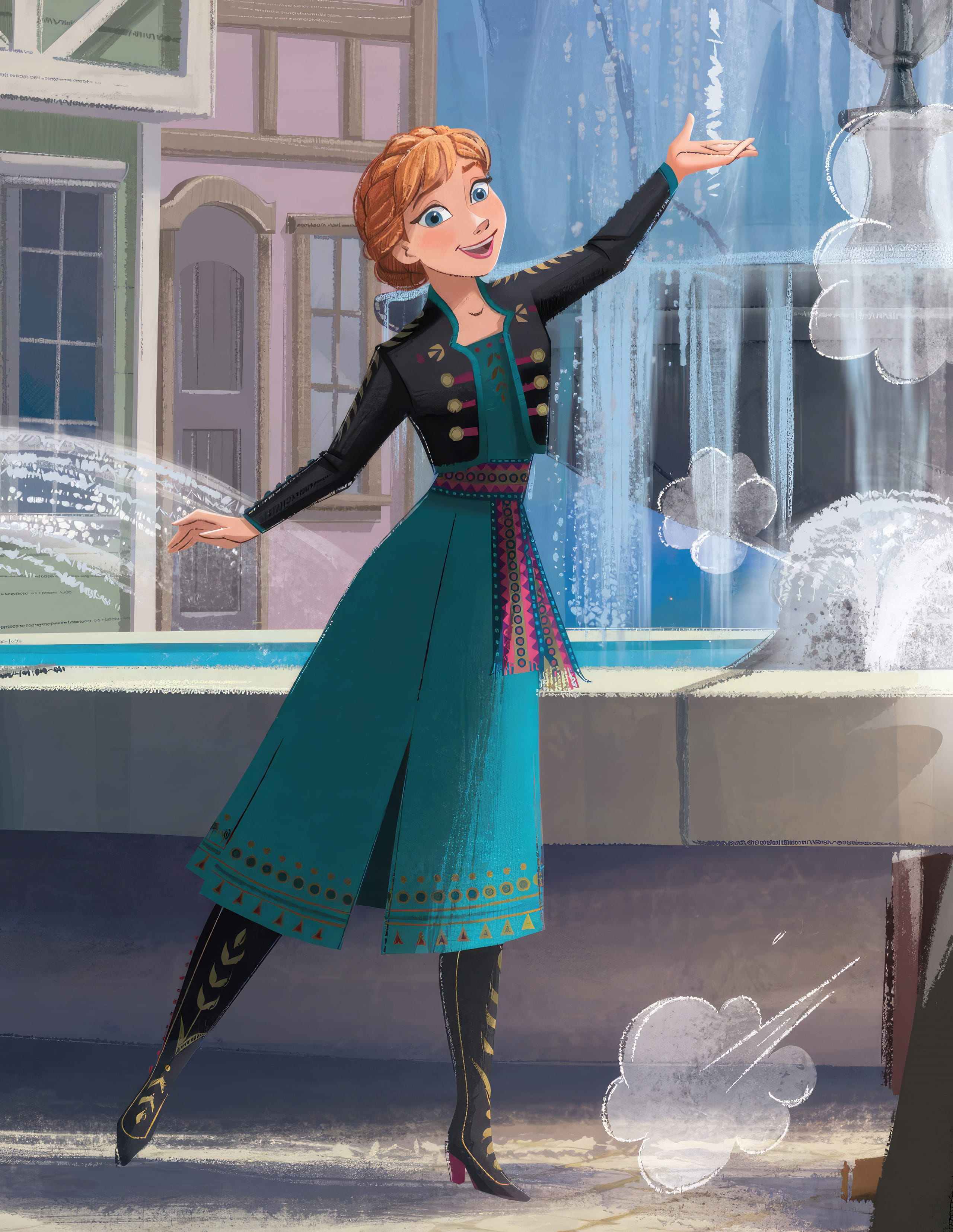 안나의 드레스 짧은 버전