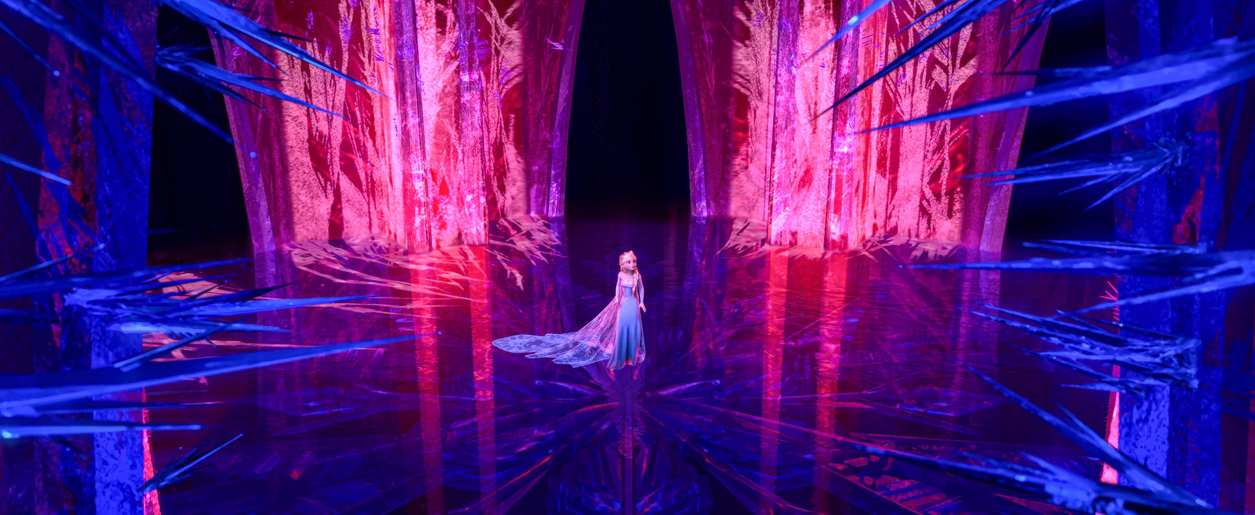 날카로워지는 엘사의 얼음